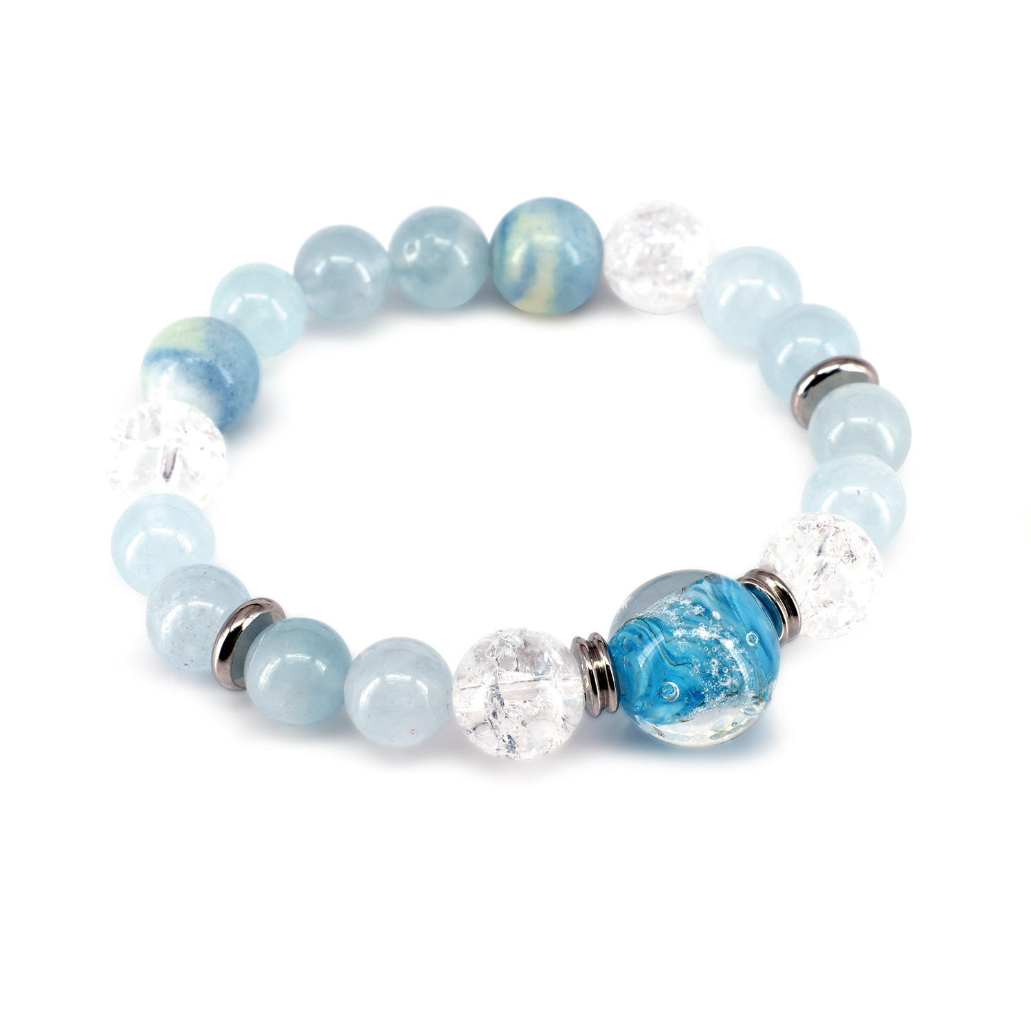 Stringing crystal beads